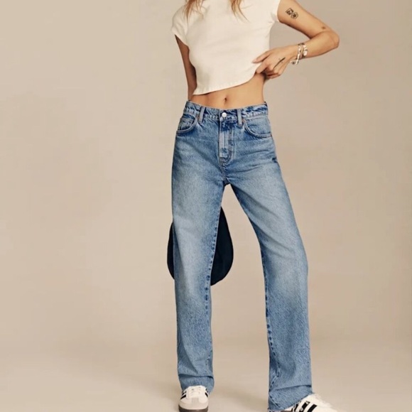 Reformation Denim - Reformation Val 90s Mid Rise Straight Jeans Size 24